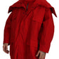 Dolce & Gabbana Sleek Red Lightweight Windbreaker Jacket