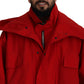 Dolce & Gabbana Sleek Red Lightweight Windbreaker Jacket