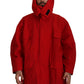 Dolce & Gabbana Sleek Red Lightweight Windbreaker Jacket