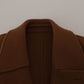 Dolce & Gabbana Elegant Double Breasted Brown Jacket