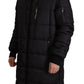 Dolce & Gabbana Elegant Black Hooded Parka Winter Jacket