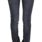 Cavalli Slim Fit Green Diamond Blue Wash Jeans