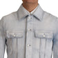 Dolce & Gabbana Elegant Light Blue Denim Jacket