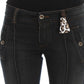 Ermanno Scervino Chic Slim Fit Italian Cotton Jeans