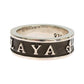 Nialaya Elegant Silver and Black Men's Sterling Ring