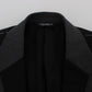 Dolce & Gabbana Elegant Slim Fit Black Wool Blazer