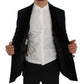 Dolce & Gabbana Elegant Slim Fit Black Silk-Blend Blazer