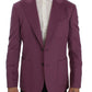 Dolce & Gabbana Elegant Purple Cashmere-Silk Blend Blazer