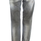 Ermanno Scervino Chic Gray Wash Boyfriend Jeans