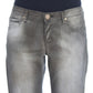 Ermanno Scervino Chic Gray Wash Boyfriend Jeans