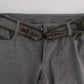 Ermanno Scervino Chic Gray Casual Cotton Pants