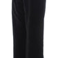 Ermanno Scervino Chic Black Straight Fit Cotton Jeans