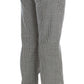 Ermanno Scervino Chic Checkered Black & White Regular Fit Pants