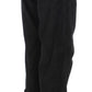 Ermanno Scervino Chic Black Wide Leg Cotton Jeans