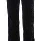 Ermanno Scervino Elegant Black Wide Leg Silk Blend Pants