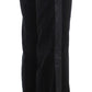 Ermanno Scervino Elegant Black Wide Leg Silk Blend Pants