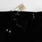 Ermanno Scervino Elegant Black Wide Leg Silk Blend Pants