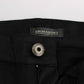 Ermanno Scervino Chic Black Regular Fit Trousers