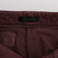 Ermanno Scervino Chic Bordeaux Capri Cropped Cargo Pants