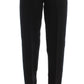 Ermanno Scervino Chic Black Wide Leg Silk Blend Jeans