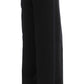 Ermanno Scervino Chic Black Wide Leg Silk Blend Jeans