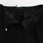 Ermanno Scervino Chic Black Wide Leg Silk Blend Jeans