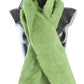 Dolce & Gabbana Elegant Green Fur Shoulder Wrap Scarf