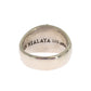 Nialaya Exquisite Silver Statement Ring for Men