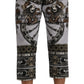 Dolce & Gabbana Capri Dragon Print Cropped Trousers