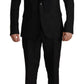 Dolce & Gabbana Elegant Black Two-Piece Martini Suit