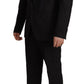 Dolce & Gabbana Elegant Black Two-Piece Martini Suit