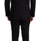 Dolce & Gabbana Elegant Black Three Piece Wool Suit