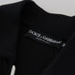 Dolce & Gabbana Elegant Full Zip Black and White Sweater