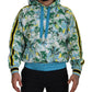 Dolce & Gabbana Multicolor Cotton Silk Hooded Sweatshirt