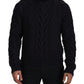 Dolce & Gabbana Elegant Black Wool-Cashmere Pullover Sweater