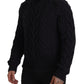 Dolce & Gabbana Elegant Black Wool-Cashmere Pullover Sweater