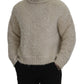 Dolce & Gabbana Elegant Cream Turtleneck Wool Blend Sweater