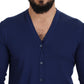 Dolce & Gabbana Elegant Virgin Wool Blue Cardigan Sweater