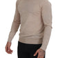 Dolce & Gabbana Elegant Beige Crewneck Wool Sweater