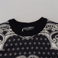 Dolce & Gabbana Elegant Wool Silk Blend Crewneck Sweater