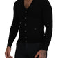 Dolce & Gabbana Elegant Wool Buttoned Black Cardigan