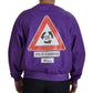 Dolce & Gabbana Elegant Purple Cotton Crewneck Sweater