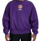 Dolce & Gabbana Elegant Purple Cotton Crewneck Sweater