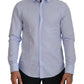 Versace Collection Elegant Light Blue Dress Shirt