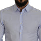 Versace Collection Elegant Light Blue Dress Shirt