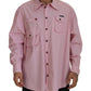 Dolce & Gabbana Elegant Pink Casual Cotton Shirt