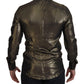 Dolce & Gabbana Elegant Gold Slim Fit Shirt with Crown Embroidery