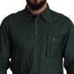 Dolce & Gabbana Emerald Elegance Slim Fit Casual Shirt