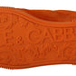 Dolce & Gabbana Orange Suede Italian Sneakers