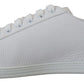 Dolce & Gabbana Italian Leather White Low-Top Sneakers